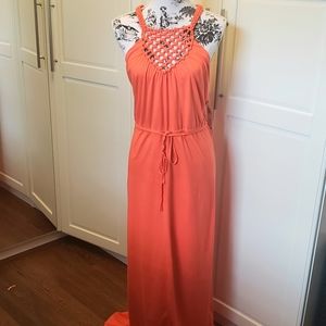 Ralph Lauren NWT Orange Maxi Dress
